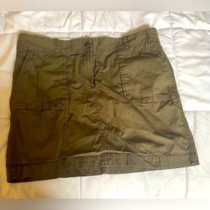 Ann Taylor Loft skirt. Army green. Barely worn petite size 12 cotton